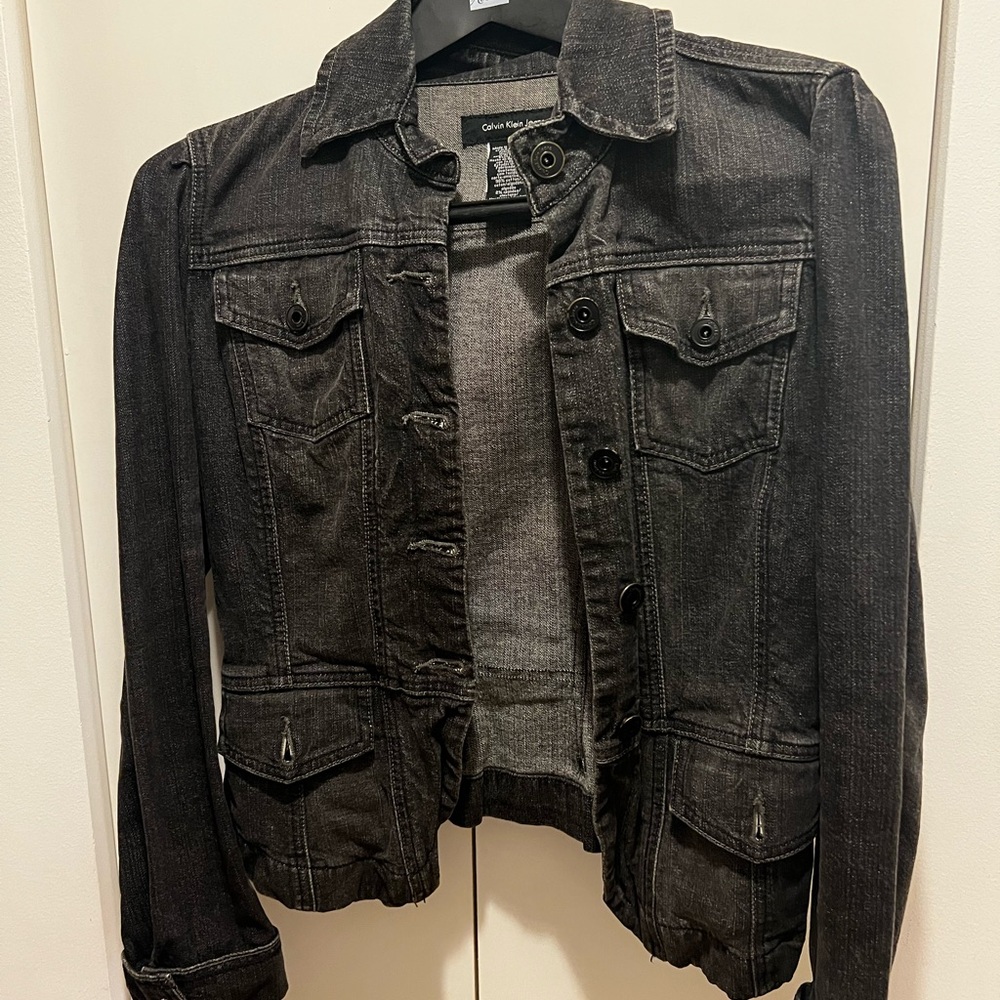 Calvin Klein Jeans Dark Gray Denim Jacket